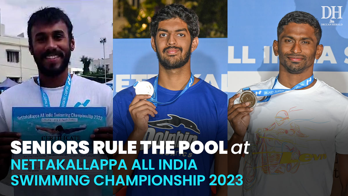 Shrihari Nataraj, Sajan Prakash steal the show at Nettakallappa All India Swimming Championship 2023