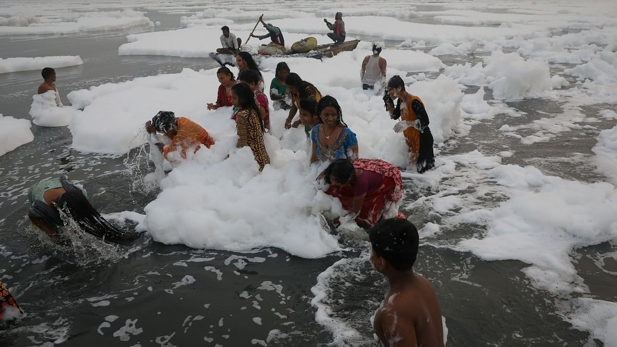 Chhath Puja: Toxic foam on Yamuna will be cleared in one or two days, says Delhi Minister Atishi