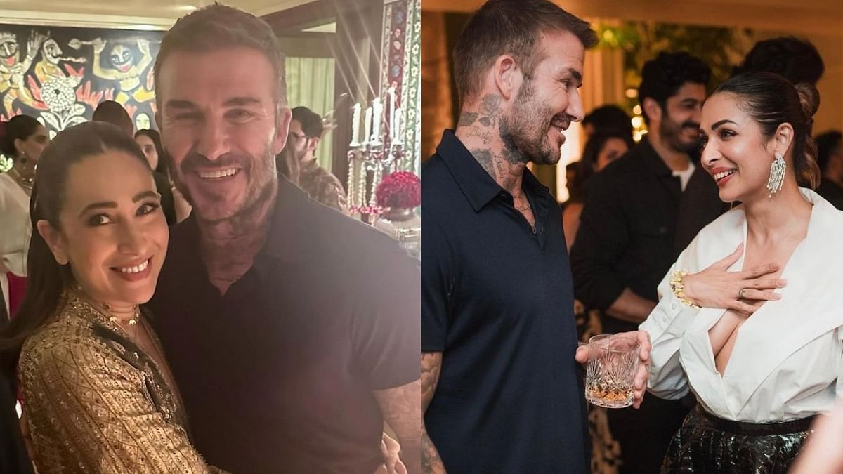 Celebrities party hard with football legend David Beckham