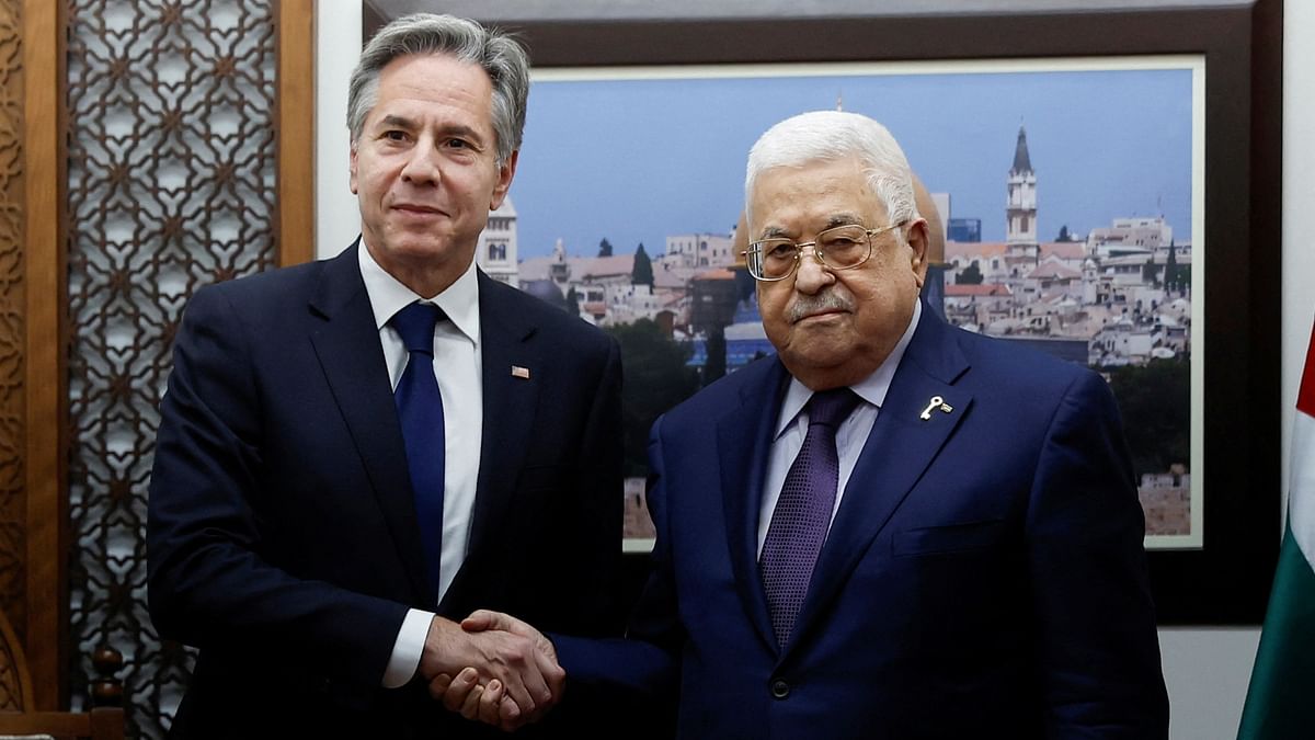 Blinken visits West Bank to meet Palestinian leader Abbas as Gaza war rages