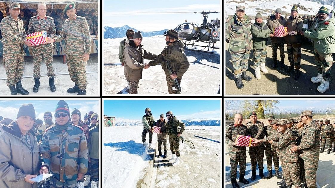 GoC 15 Corps visits LoC in Kashmir to celebrate Diwali with troops