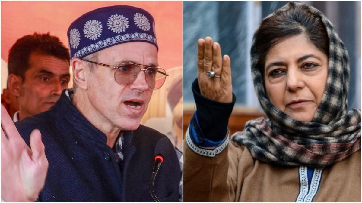 File photo of Omar Abdullah (left) and Mehbooba Mufti.