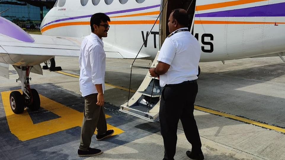 Ram Charan heads back home from busy shoot to cast his vote in Telangana elections