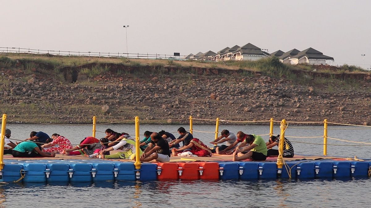 Eighth Hanuwantiya Water Festival begins on banks of Narmada river in MP's Khandwa