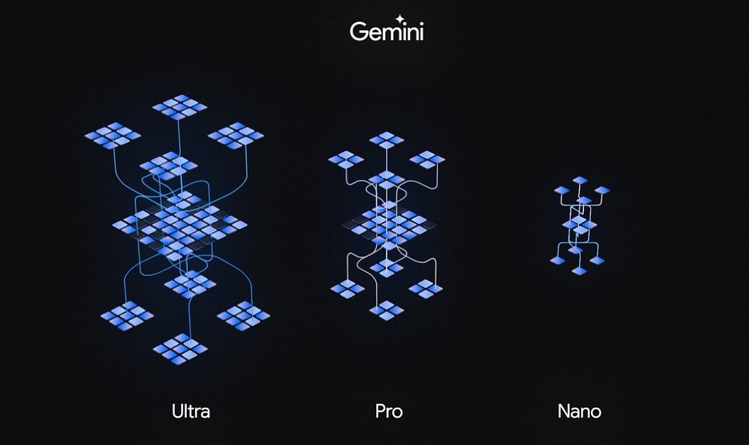 Google DeepMind's Gemini comes in three forms-- Ultra, Pro and Nano.