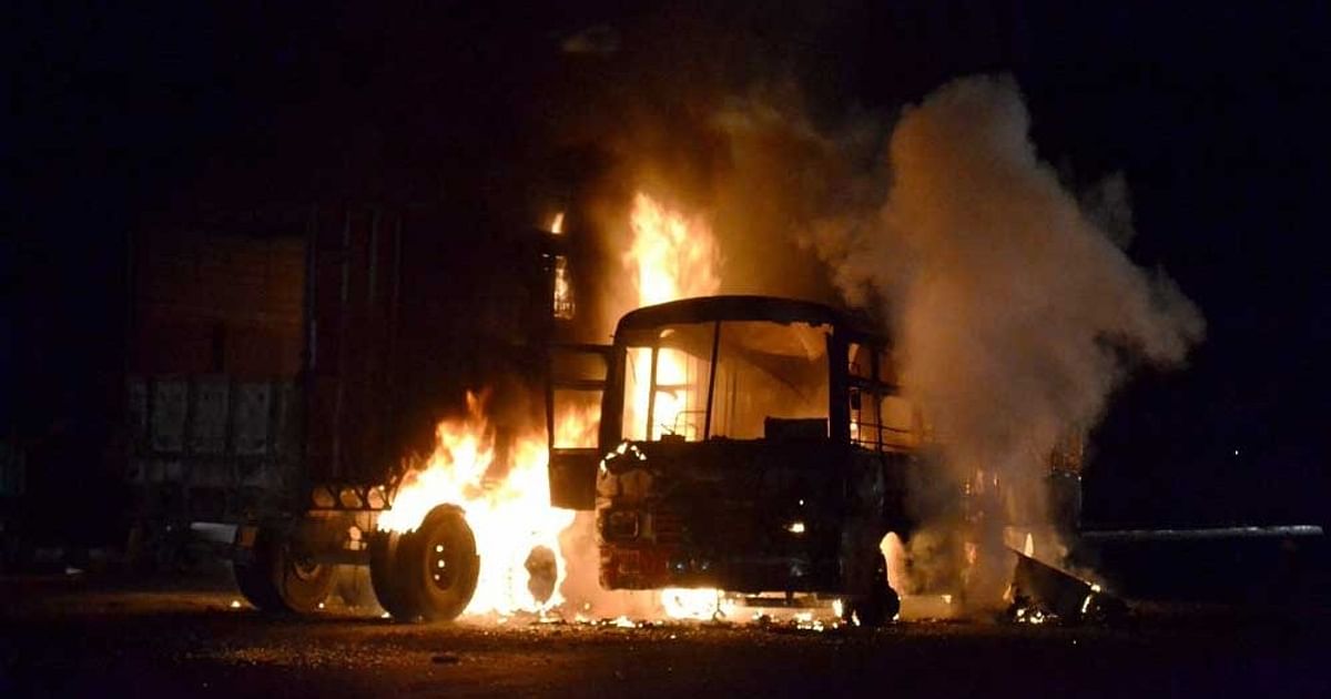 12 killed as bus catches fire after collision with dumper in MP's Guna