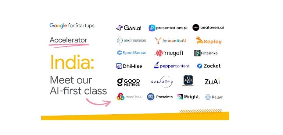 20 AI-first startups selected to Google Accelerator programme.