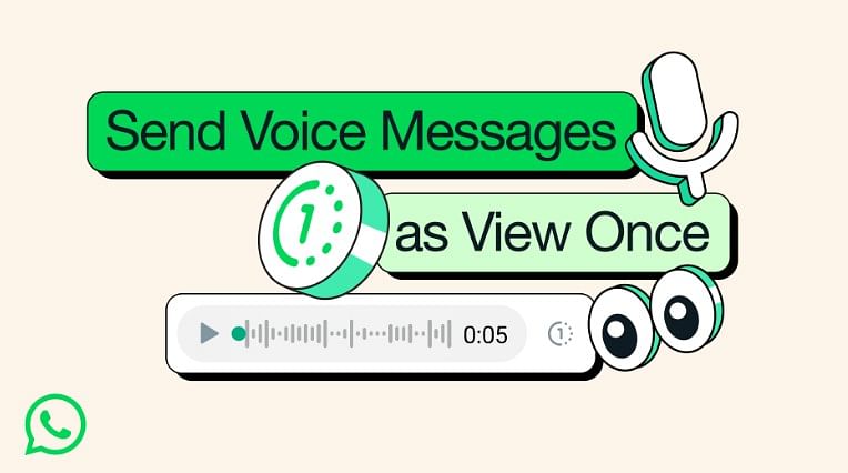 WhatsApp Voice Message gets as View Once option
