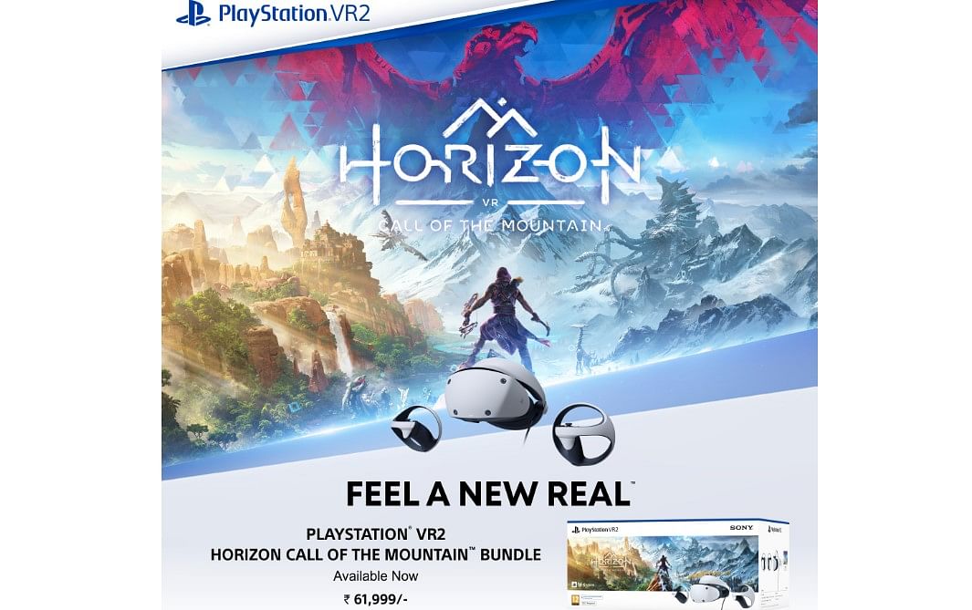 PlayStation VR2 bundle deal with Horizon Call of The Mountain game.
