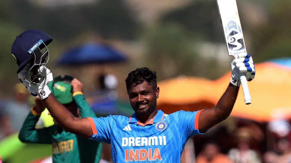 Samson's maiden ODI ton, Varma's patient fifty lead India to 296 for 8 against Proteas