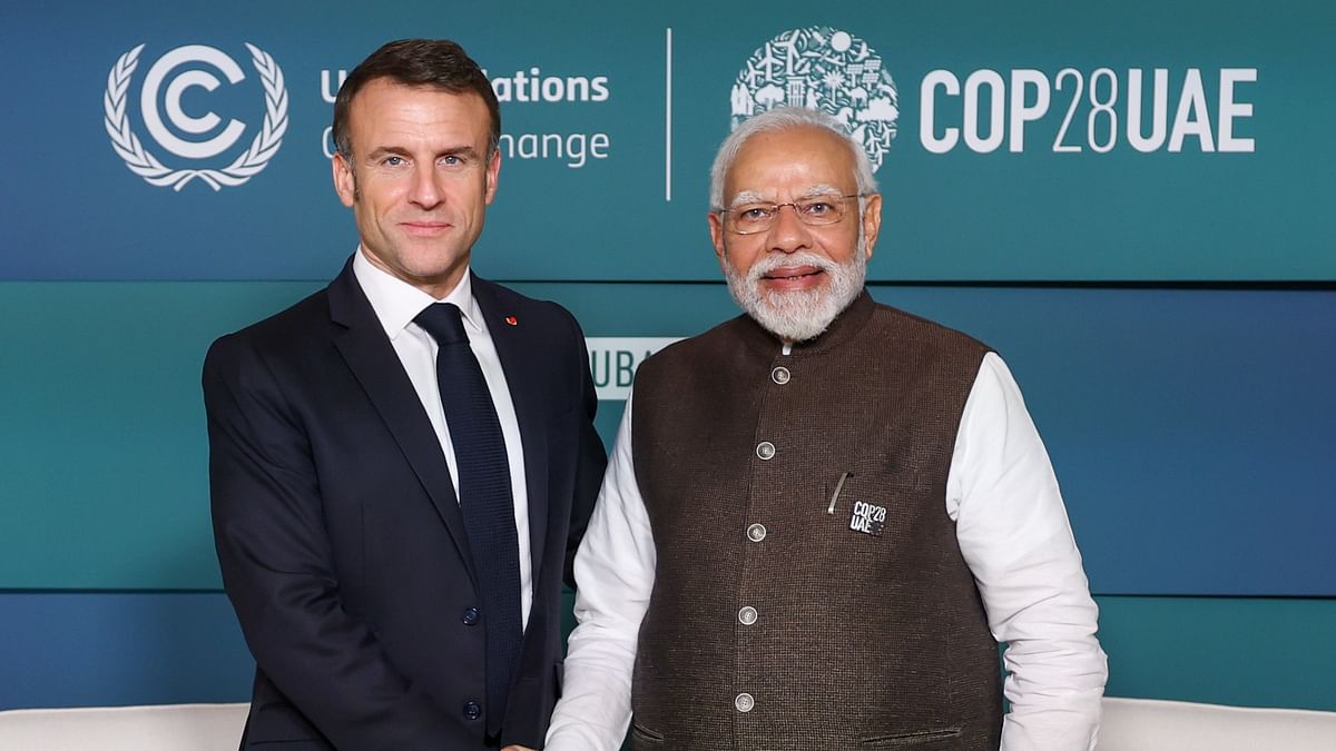 PM Modi meets French President Macron, discusses climate finance, civil nuclear ties