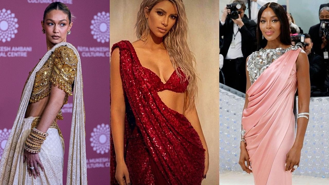 From Kiara to Disha: Bollywood actresses who sizzled in skimpy bralette and  saree | Times of India