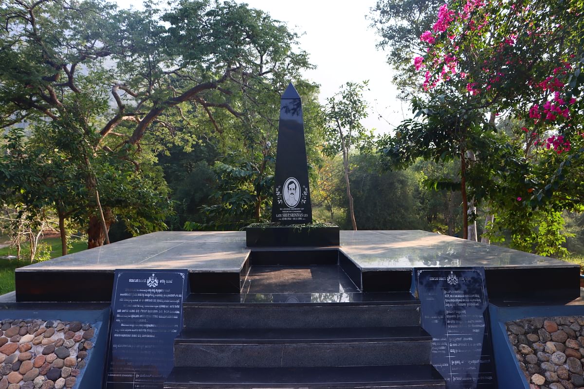 Memorials at different spots in Gopinatham dedicated to IFS officer P Srinivas. Photos by author