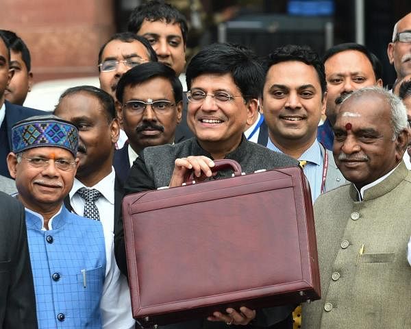 Interim Finance Minister Piyush Goyal presents the interim Budget 2019-20 at Parliament. 