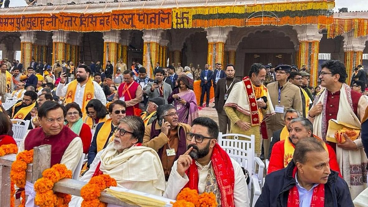 Ram mandir consecration: Bachchan, Rajini, Alia-Ranbir attend ceremony; Novel protest by Parvathy, Jeo Baby as they share Preamble pictures  