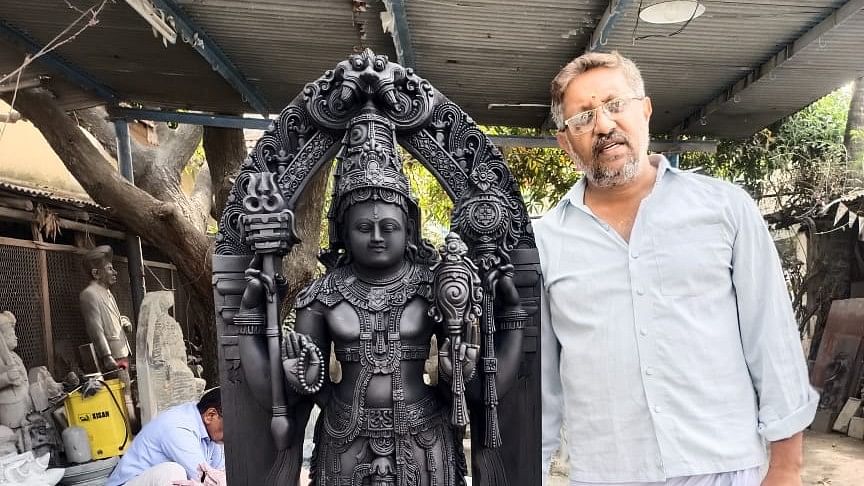 Brother of sculptor who made Ayodhya Ram Lalla idol to make Devraj Urs statue, to be installed in Mysuru