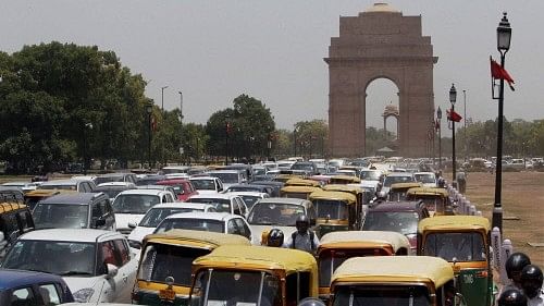 Traffic near India Gate affected due to R-Day parade rehearsal