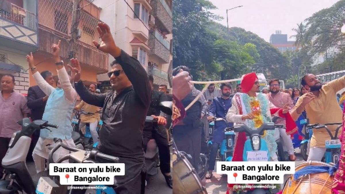 Video of 'Yulu baraat' in Bengaluru goes viral, internet reacts