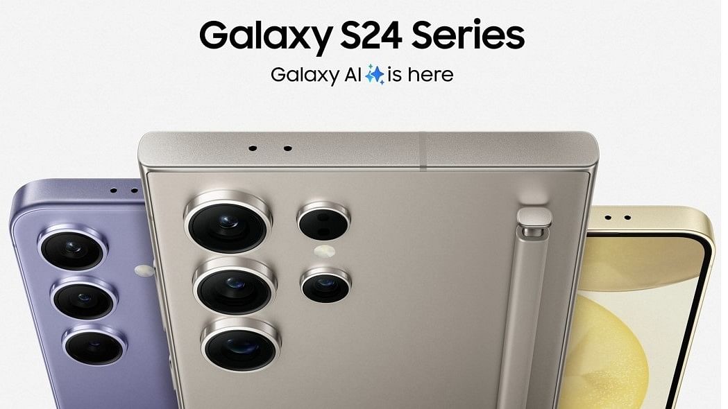 The new Galaxy S24, S24 Plus and S24 Ultra series.