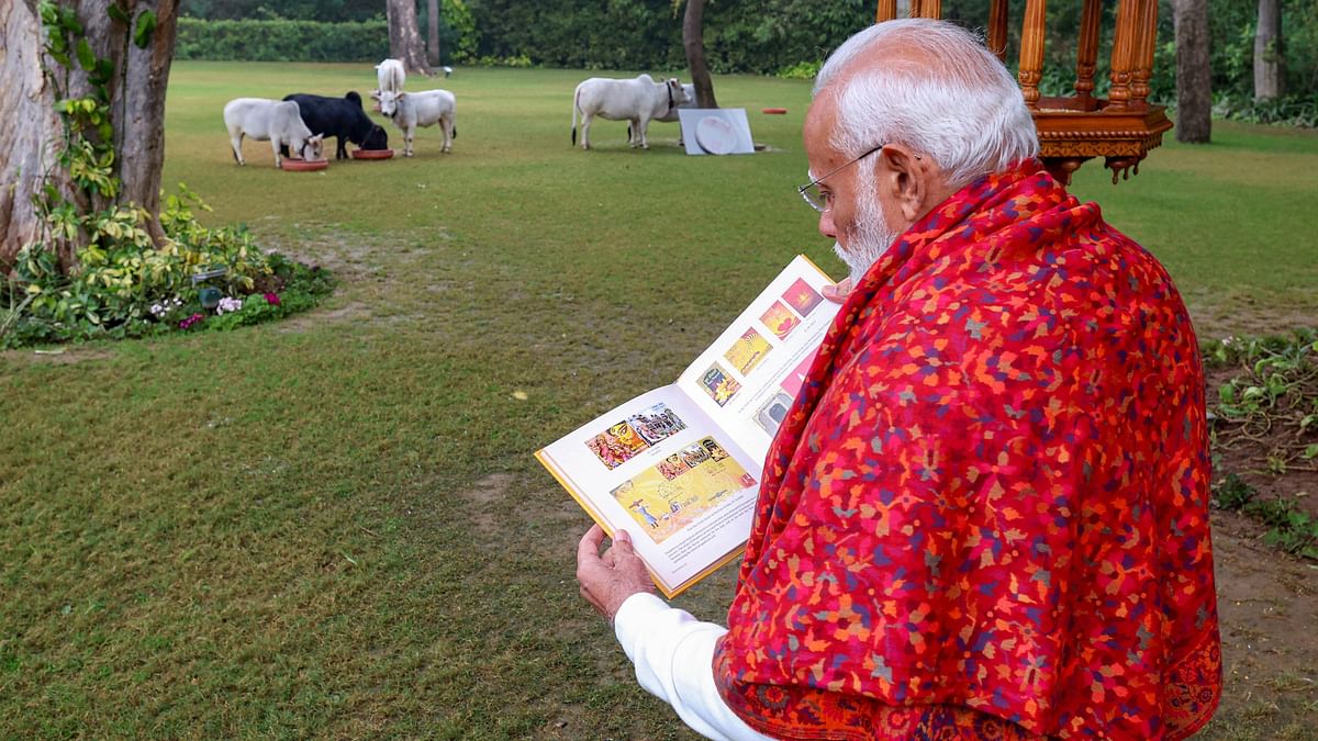  PM Modi releases commemorative postage stamps on Shri Ram Janmabhoomi Temple and a book of stamps issued on Lord Ram around the world.