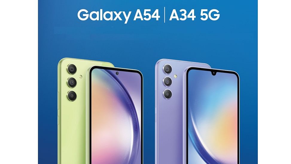 Samsung Galaxy A54 5G and A34 5G series.