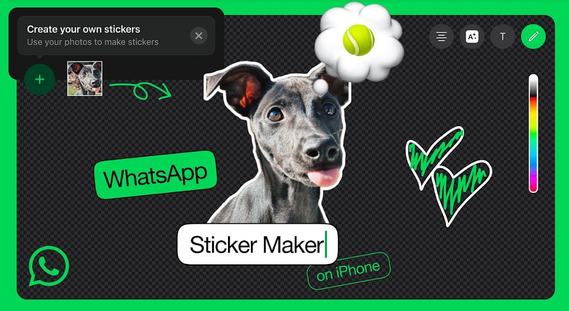 The new sticker creator tool comes to WhatsApp for iPhones.