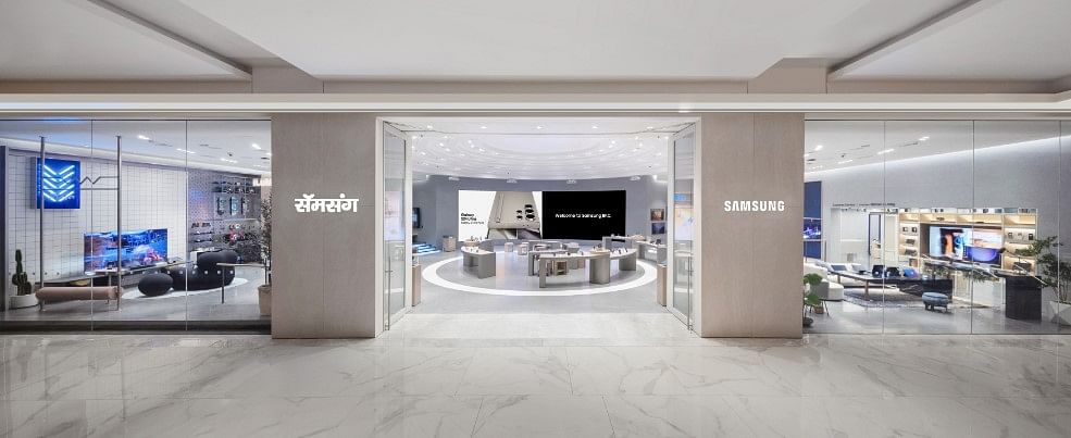 Samsung BKC store in Mumbai.