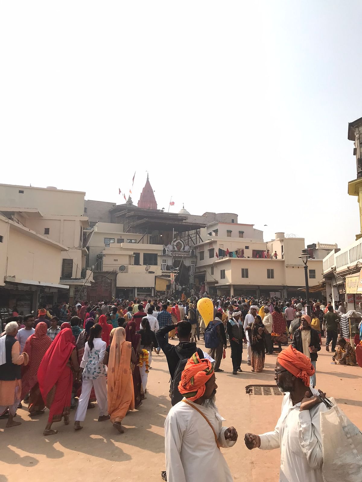 Pilgrims, many of whom are not affluent, seen in Ayodhya.