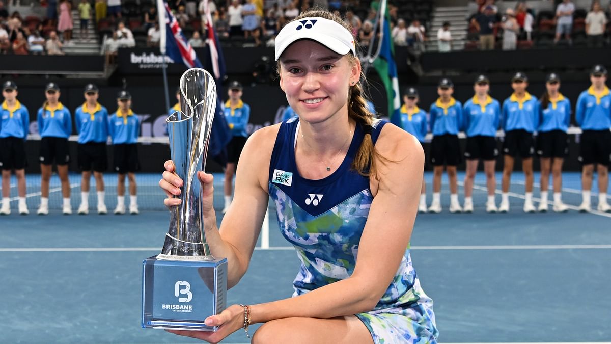 Ruthless Rybakina routs Sabalenka to claim Brisbane title