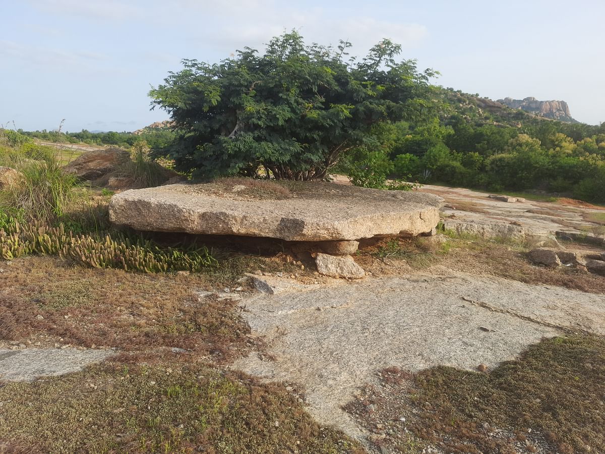 The megalithic burial site in Pavagada.