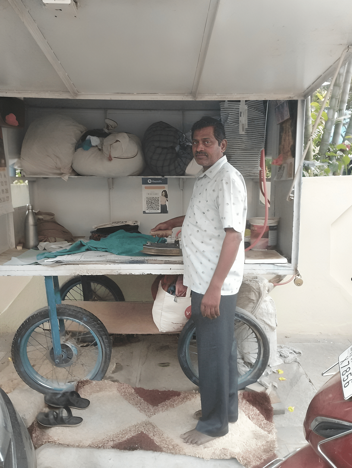 The entrepreneurs who have switched over to LPG-powered iron boxes in Bengaluru Rural.