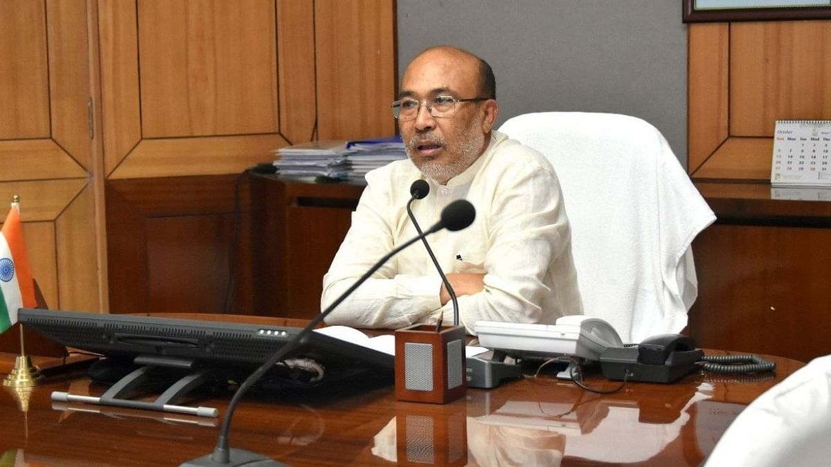 CM N Biren Singh silent on reports of imposition of Article 355 in Manipur 
