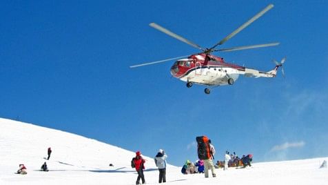Helicopter joy rides new attraction for tourists in J&K's Gulmarg amid long wait for snowfall