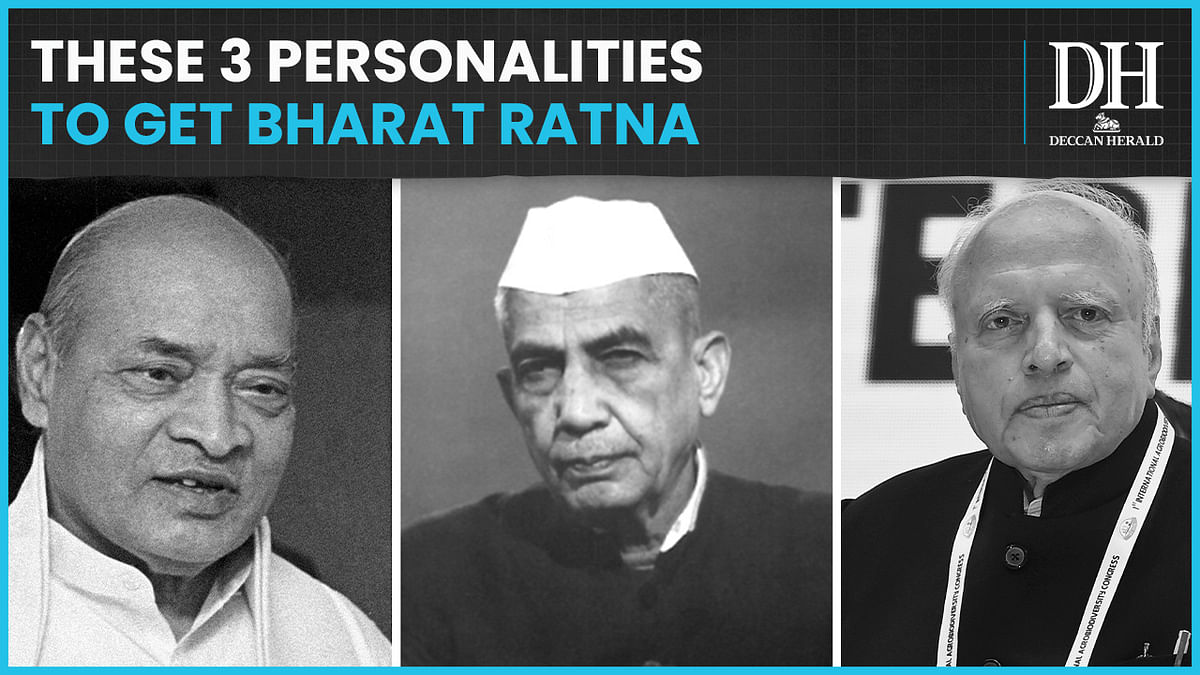 These three prominent personalities to receive Bharat Ratna
