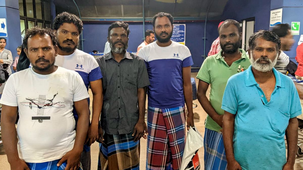 6 Indian fishermen, released from Sri Lankan prison, reach Tamil Nadu