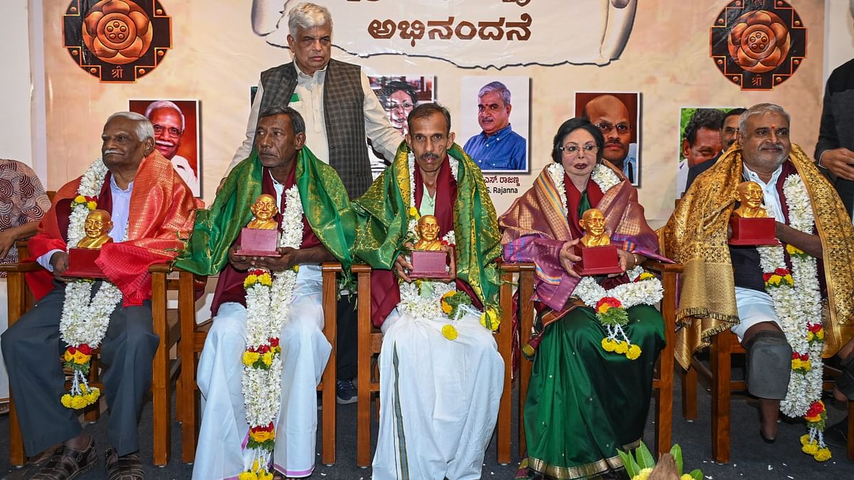 Padma Shri awardees honoured in Bengaluru  