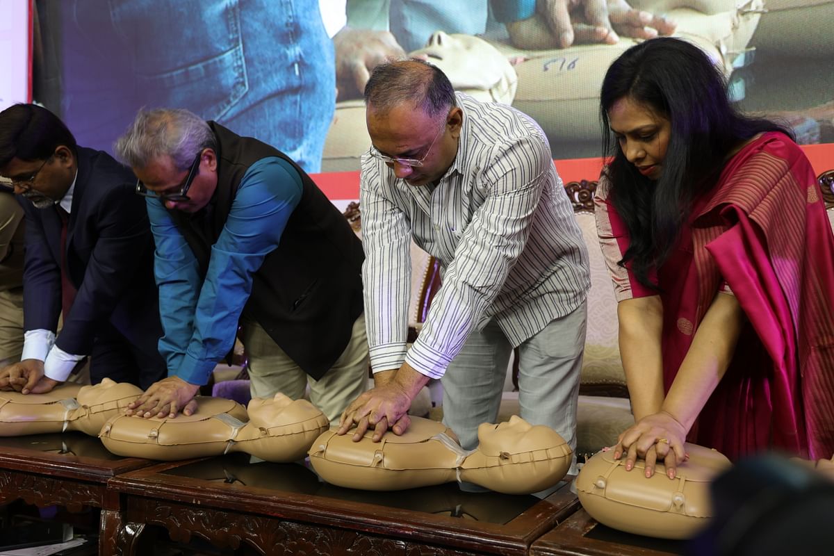 A CPR training programme.