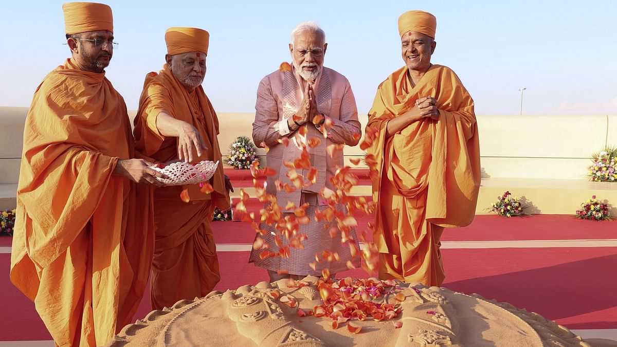 Recalling the consecration ceremony of the newly-constructed Ram temple in Ayodhya last month, Modi said it was his good fortune to have witnessed the inauguration of the BAPS temple in Abu Dhabi.