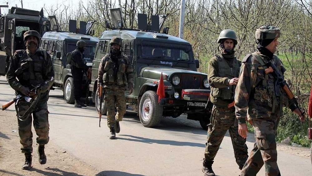 Two terrorist hideouts unearthed by security forces in J&K