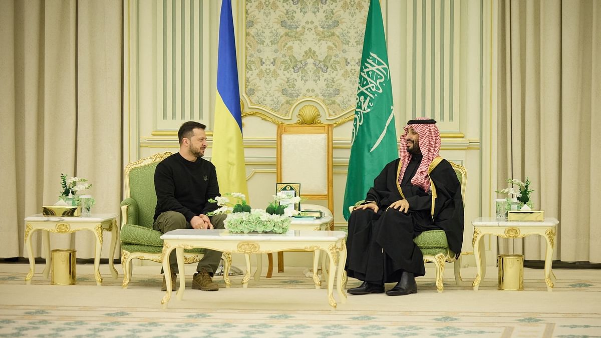 Ukraine's Zelenskiy says he is in Saudi Arabia on working visit
