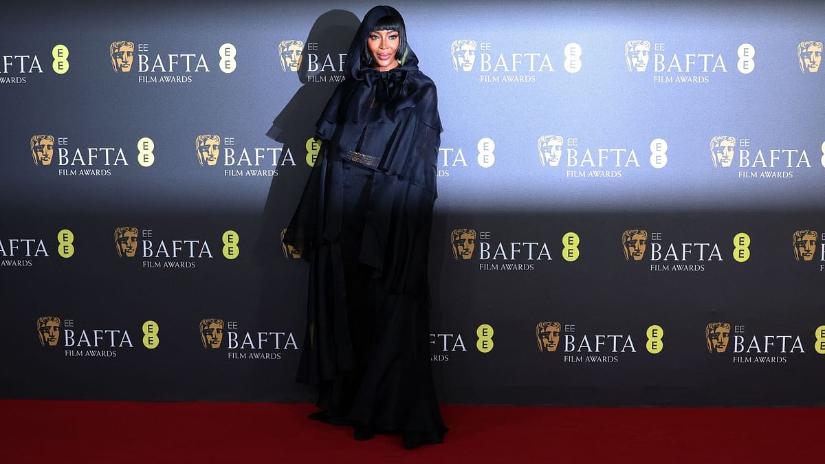 Naomi Campbell wore a Chanel Haute Couture on the BAFTA Awards 2024 red carpet.