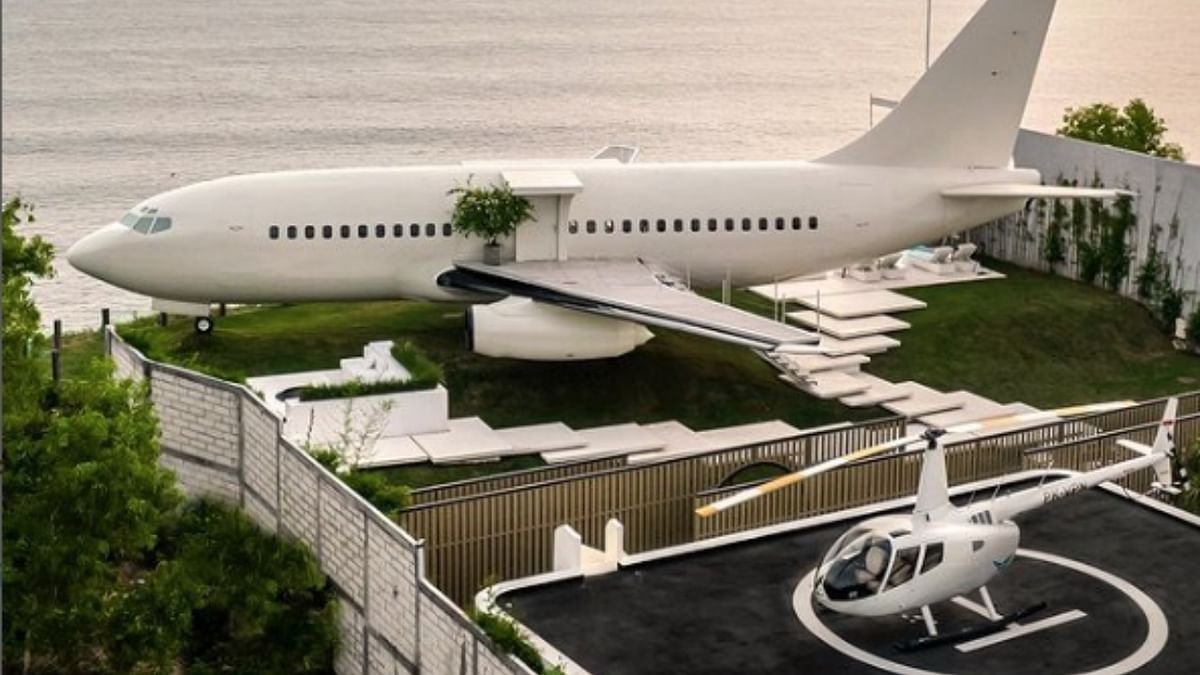 Watch | Russian entrepreneur transforms abandoned Boeing 737 into luxurious villa atop Bali cliffs