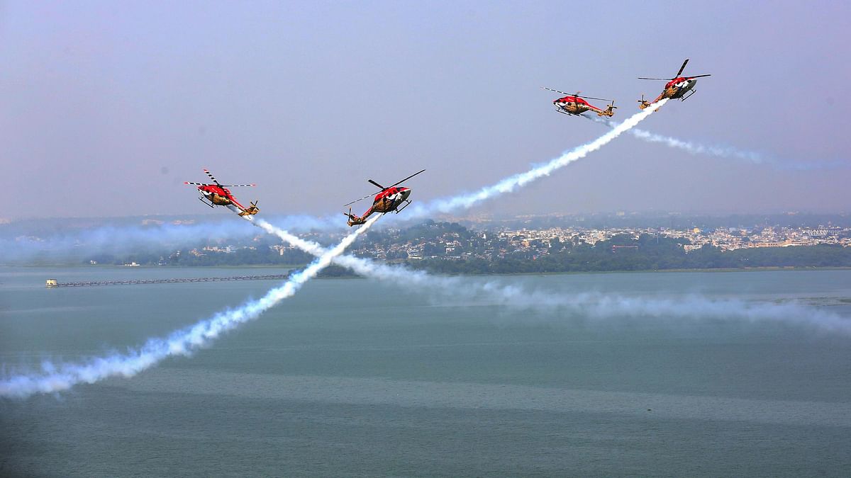 IAF's Sarang team working hard for aerobatics display at Singapore Airshow 2024