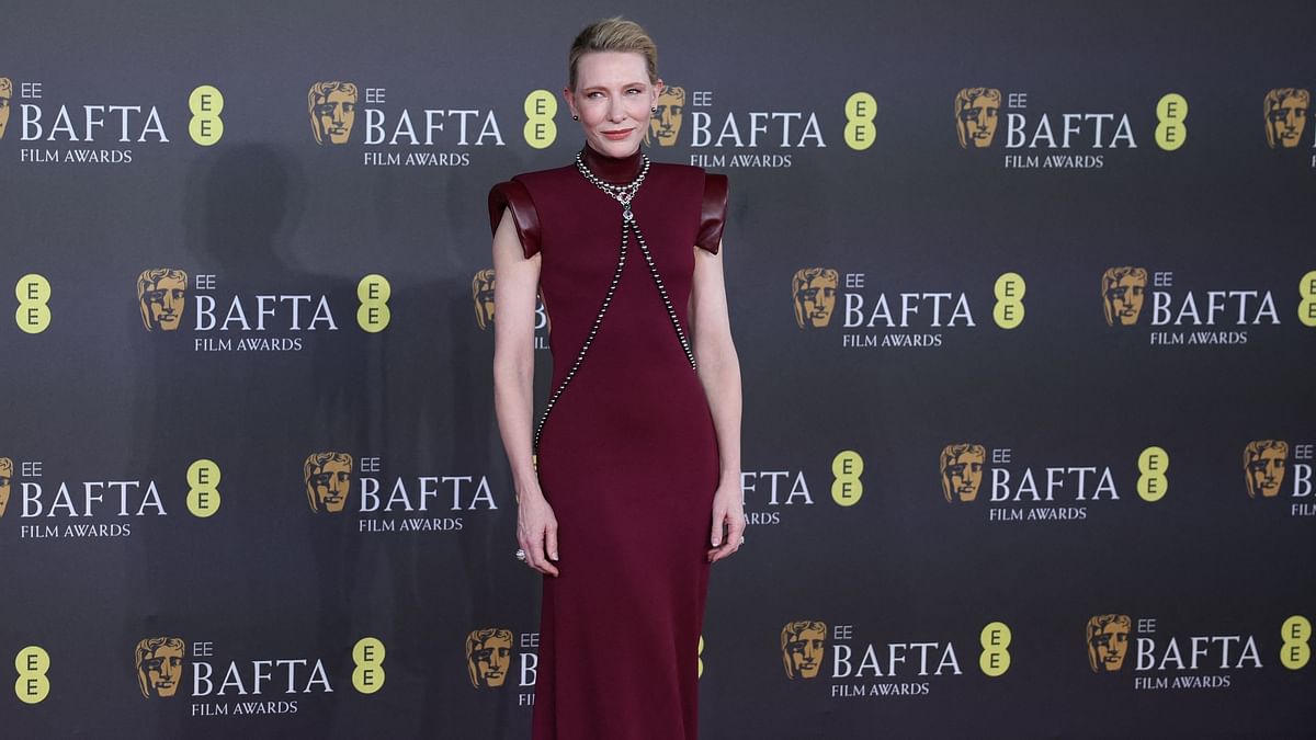 Cate Blanchett looked ravishing in a Louis Vuitton dress at the 2024 BAFTAs.