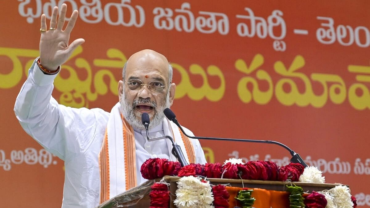 Strive to win more than 370 seats in Lok Sabha polls: Amit Shah to BJP workers in MP