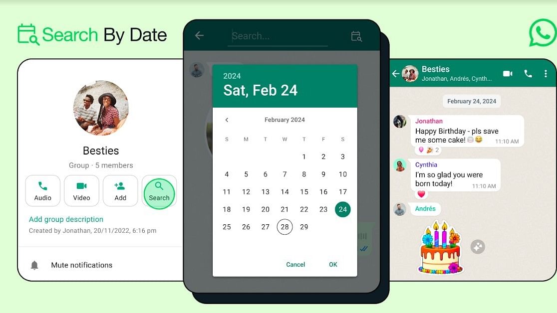 WhatsApp introduces 'search by date' feature to find old messages