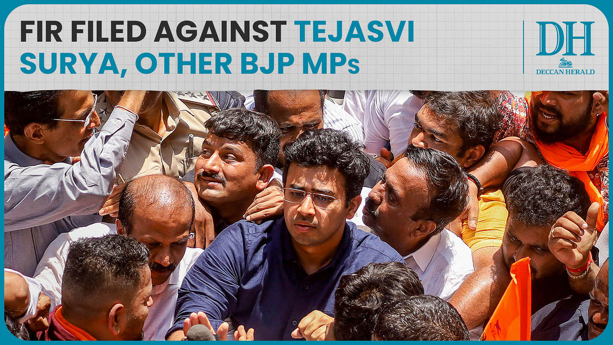 Music during azan row: FIR filed against Tejasvi Surya, other BJP MPs for protest in Bengaluru