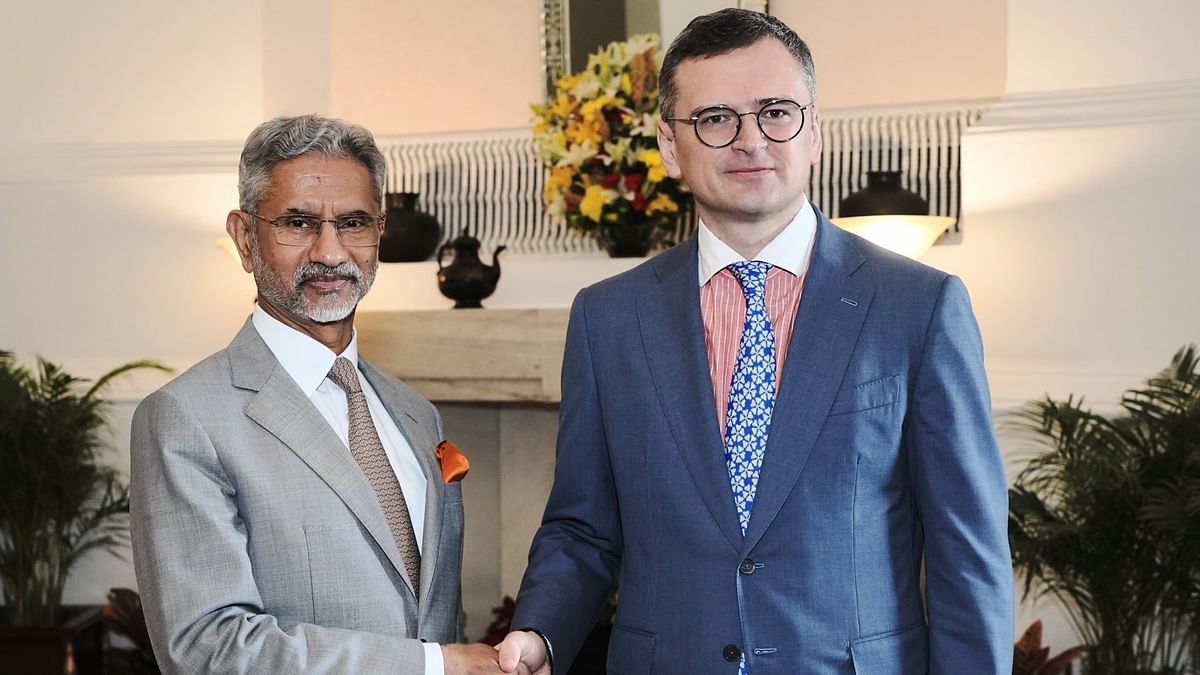 External Affairs Minister Jaishankar meets Ukranian counterpart Dmytro Kuleba