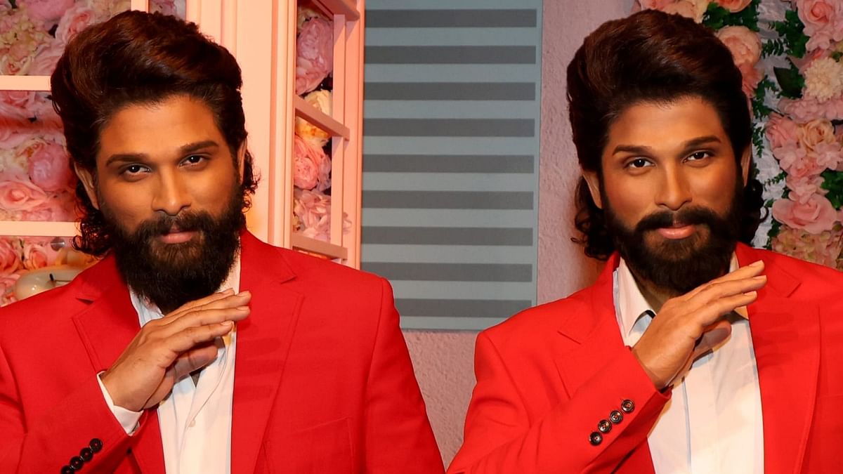 Adorned in an iconic red jacket reminiscent of his electrifying performance in the boardroom dance scene from the blockbuster movie Ala Vaikunthapurramuloo, the figure embodies Allu Arjun's magnetic persona. Allu Arjun is the first actor from South India to have his statue at Madame Tussauds in Dubai. 