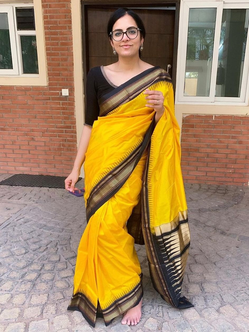 Gayathri's journey as a digital creator started in 2015 when she actively participated in the "#100sareepact" initiative and started posting her pictures in an array of sarees with her followers on social media.